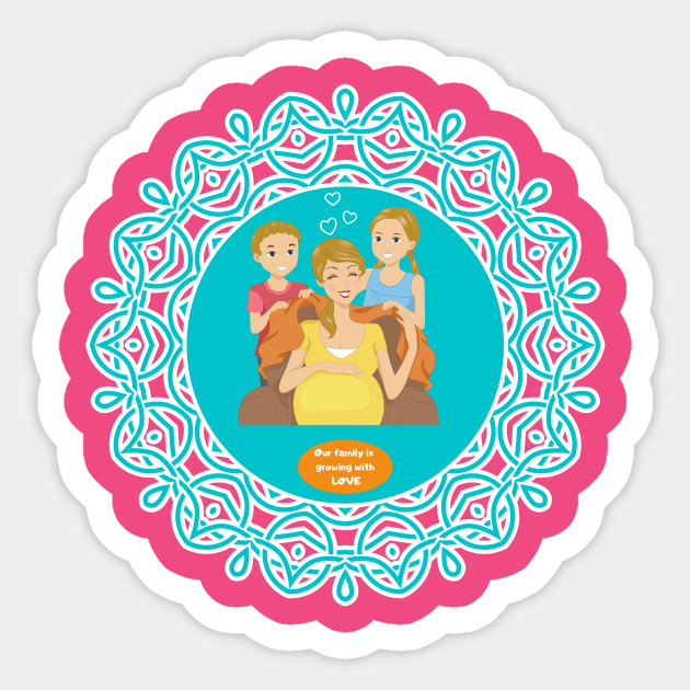 Mom is Having Another Baby Sticker by Unique Online Mothers Day Gifts 2020